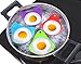 Poached Egg iAnko Set of 4 Food Silicone Egg Poacher Cups for Cooking Eggs with Microwave or Stovetop Egg Cooker – Poach Pods