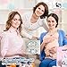 Muslin Swaddle Blankets 100% Soft Muslin Cotton 3 Pack Large 47