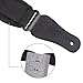 Guitar Strap，Super Thick Diving Material Adjustable Foam Rubber Strap with High Grade Leather Ends, Ties for Acoustic/Electric Guitars, Bass