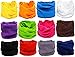 KALILY 12pcs Headband Bandana - Neck Gaiter Balacalva Face Mask Cover Headwear Scarf Solid Color