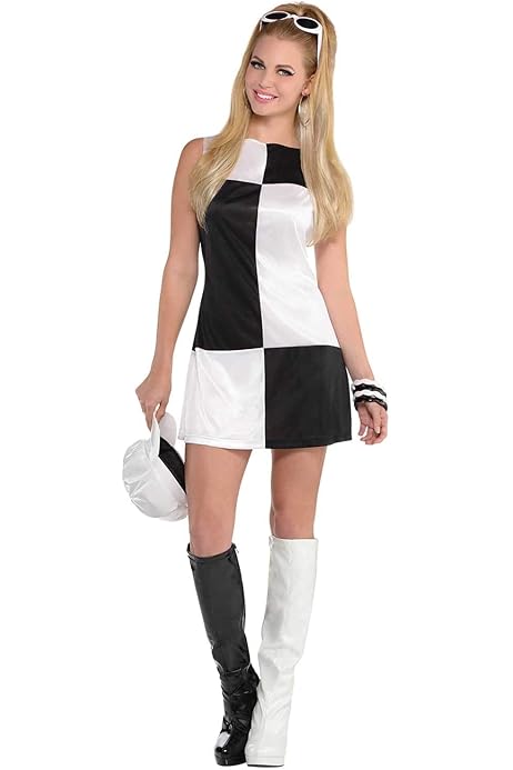 white 60s boots fancy dress
