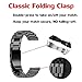 for Fossil Gen 4 Q Explorist HR Bands 22mm Stainless Steel Band + Milanese Loop Mesh Replacement Bracelet Metal Strap for Fossil Gen 4 Q Explorist HR Smartwatch (2Pack-Black)