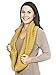 Winter Warm Solid Color Knitted Infinity Loop Neck Scarf Circle Scarf, Gold