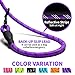COOYOO 2 Pack Dog Leash 5 FT Heavy Duty - Comfortable Padded Handle - Reflective Dog Leash for Medium Large Dogs with Collapsible Pet Bowl