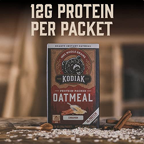 Kodiak Cakes Instant Oatmeal Packets High Protein 100 Whole Grains