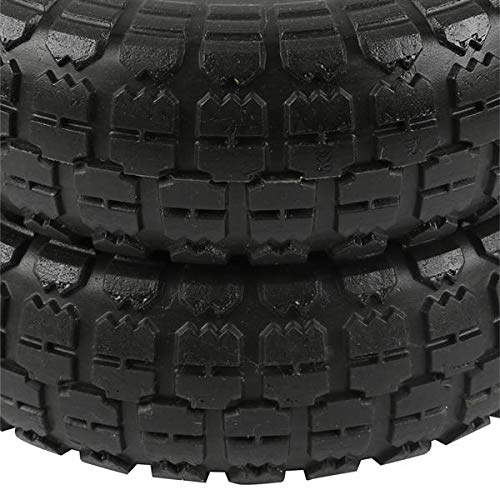Yaheetech Solid Wheelbarrow Tires Sack Truck Cart Wheel 5/8-inch Bearings for Wagon/Lawn/Garden/Beach/Trolley 4/8/12 Pack 10-inch (8)