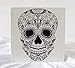 Sugar Skull Pre marked Canvas | Stretched primed canvas 8 x 8 Inches | Predrawn canvas | DIY Art | Paint and SIP party | Premium Handmade Canvas | Painting Party