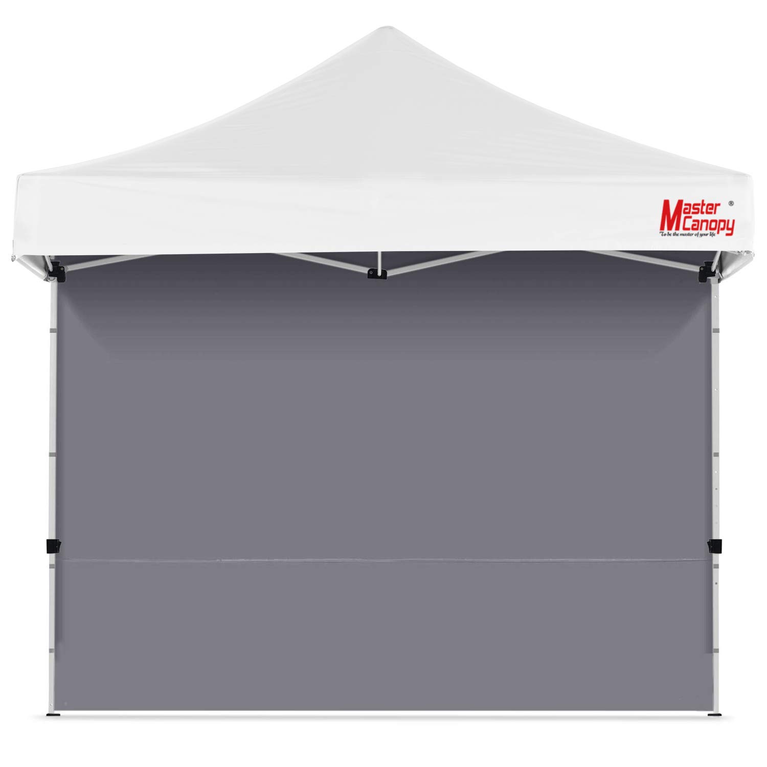 MASTERCANOPY Instant Gazebo Sidewall Panels Sunwall for 3x3M Pop Up Gazebo,1 Piece,Gray