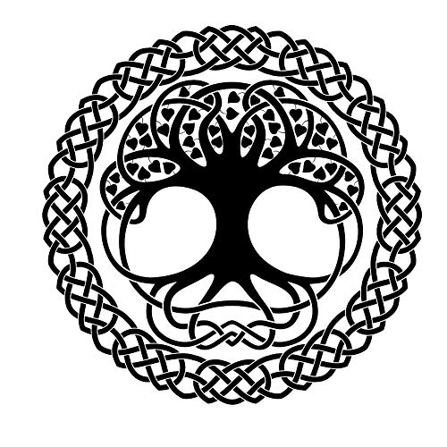 Tree of Life Celtic Mandala Reusable Stencil A3 A4 A5 & Bigger Sizes Wall Decor / M7 (PVC Reusable Stencil, XS Size - 50 x 50 cm, 19.7 x 19.7 in)
