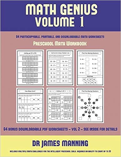 Preschool Math Workbook (Math Genius Vol 1): This book is ...