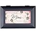 Cottage Garden No One More Lucky to Have Matte Black Petite Jewelry Music Box Plays Wonderful World