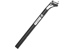 GEWAGE Bike Seat Posts, 27.2/30.9/31.6mm x 400mm, Aluminum Alloy, Black, Mountain/Road Bikes, MTB/BMX