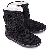 LongBay Women's Chenille Knit Bootie Slippers Cute