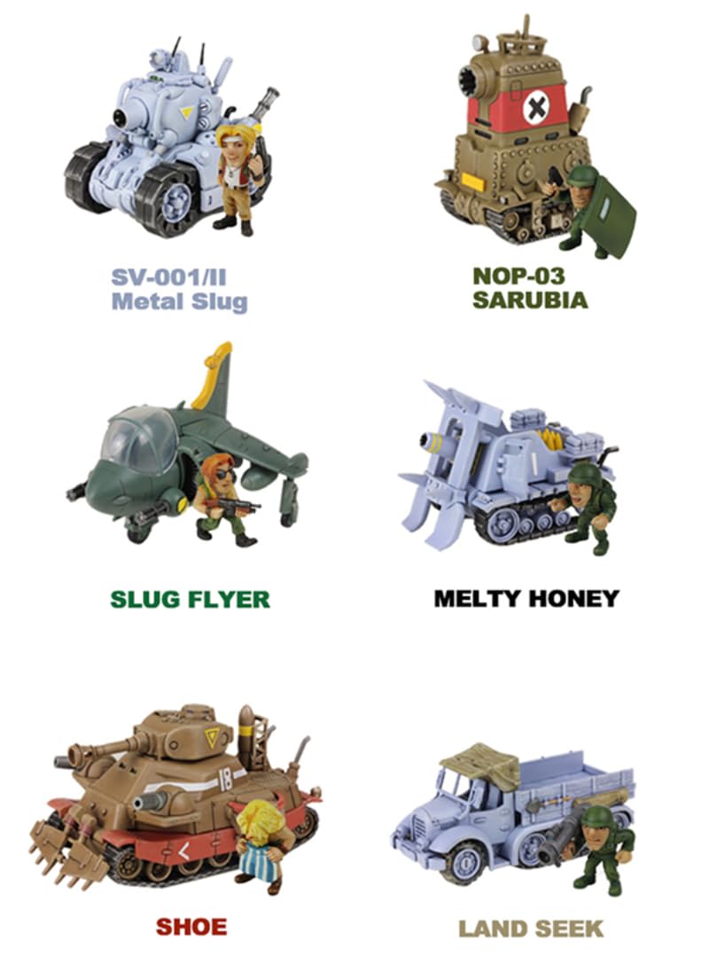 HiPlay Plastic Model Kits: Metal Slug X: Tank, Mecha Anime Style Collectible Action Figures (SV001 Tank)