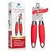 Can Opener, Manual HEAVY DUTY NO-RUST Stainless Steel Tin Cans Openers, ANTI SLIP HAND GRIP, Lock & Lift-Away Lid Magnet