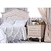 Evolur Aurora Nightstand, Blush Pink Pearl
