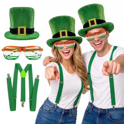 Irish Top Hat + Braces + Glasses