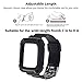 Fitbit Versa Bands, MAIRUI Protective Case Strap Rugged Shockproof Replacement Wristband for Fitbit Versa Fitness Smart Watch (Black)