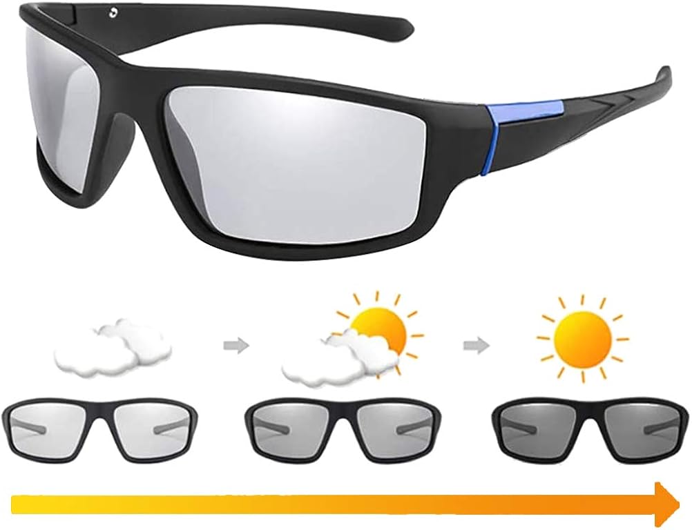 Occhiali Da Sole Fotocromatici Polarizzati ROCKBROS Per Ciclismo - Montatura Completa, Uomo, UV400 - Foto 9