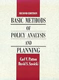 Basic Methods of Policy Analysis and Planning (2nd Edition)