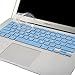 MOSISO Silicone Keyboard Cover Compatible with MacBook Air 13 inch A1466 A1369 2010-2017&Compatible with MacBook Pro 13/15 inch (with/Without Retina Display, 2015 or Older Version), Airy Blue