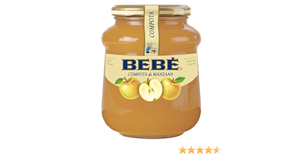 Helios Compota de Manzana - 700 gr - , Pack de 6