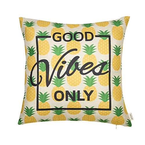 Fjfz good vibes only pineapple motivational sign inspir…