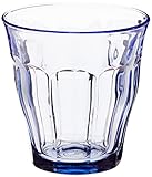 Duralex Made In France Picardie Marine Glass Tumbler (Set of 6), 8.75 oz, Blue