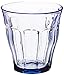 Duralex Made in France Prisme Marine Glass Tumbler Drinking Glasses, 8.75 ounce - Set of 6, Marine Blue