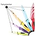 Thiroom 8-Piece Professional colorful Chef Knife Set Stainless Steel and a Non-Stick Coating with Comfort Grip Handles - Including 5 Cooking Knives, Kitchen Shears and a Vegetable Peeler