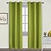 NICETOWN Window Treatment Thermal Insulated Solid Grommet Blackout Curtains/Drapes for Bedroom (2-Pack, 42 by 84 Long, Fresh Green)