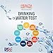 Drinking Water Test Kit for Municipal Tap and Well Water - Simple Testing Strips for Lead Copper Bacteria, Nitrates, Chlorine and More