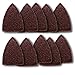 10 pieces Grit 80 FINGER SIZE Sandpapers Triangular Shape Velcro Style