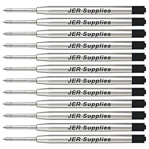 Ballpoint Pen Refills SODIAL(R) 10X Black Ballpoint Pen Ink Refills