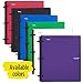 Five Star Flex Hybrid NoteBinder, 1 Inch Binder with Tabs, Notebook and 3 Ring Binder All-in-One, Purple (72514)
