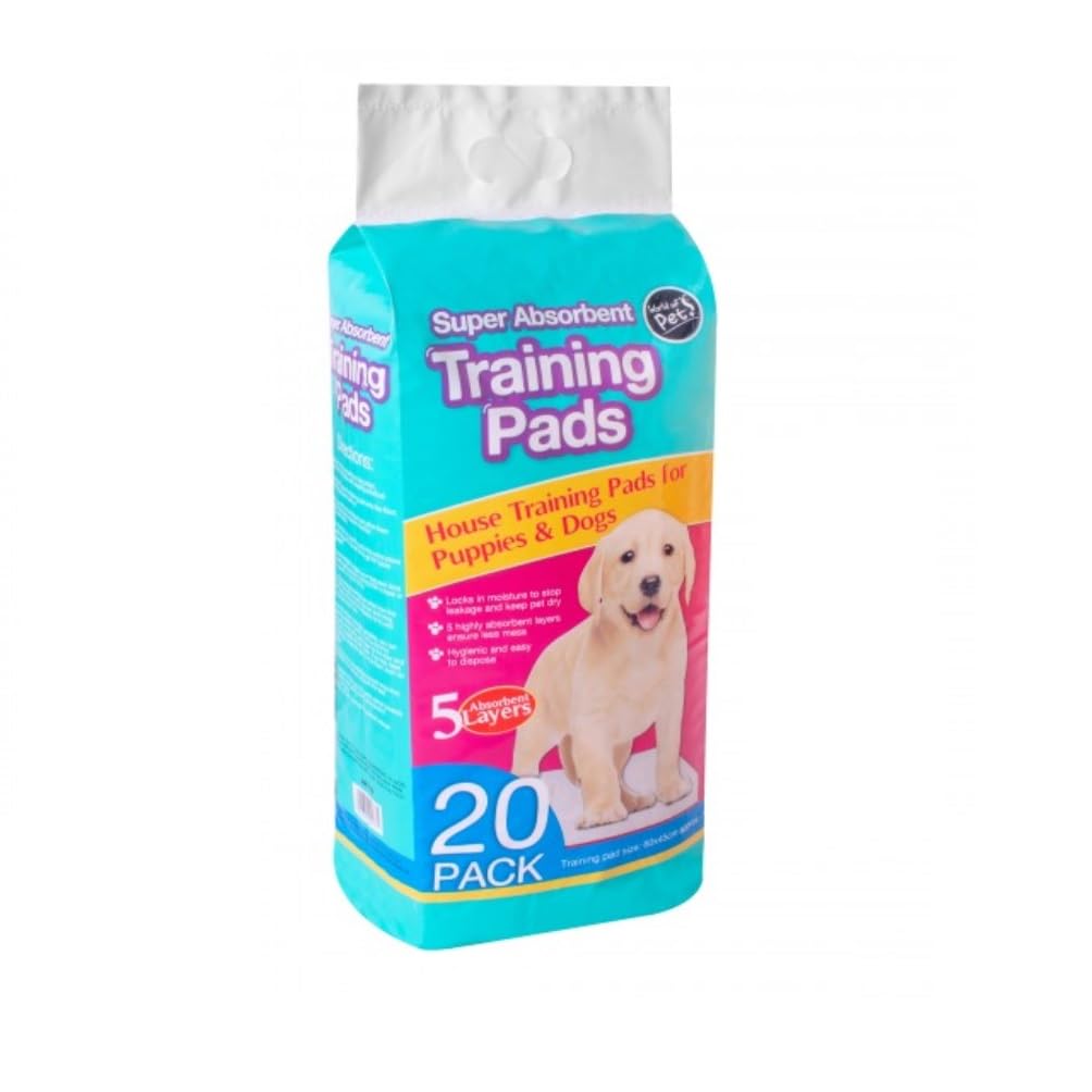20 Puppy Training Pads House For Puppies Super Absorbent Locks In Moisture Indicator Technology 5 Layer Protection Pad Prevent Leaking Keeping Your Floor Dry Size: 60x45cm