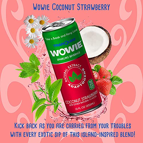 Wowie Hemp Infused Sparkling Beverage for Stress and Anxiety Relief