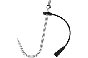 SAN LIKE SANLIKE Telescopic Fish Gaff, Stainless Steel Retractable Telescopic Pole with Sea Fishing Hook Tackle for Saltwater Offshore Ice Tool