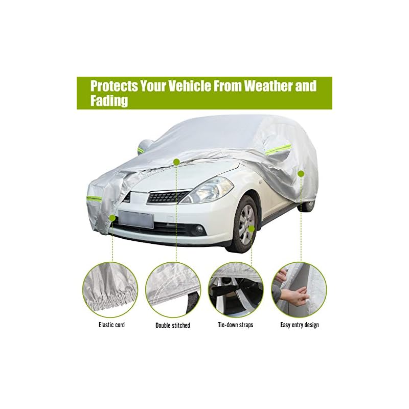 Favoto Cubierta de Coche Impermeable Funda de Coche Exterior Oxford