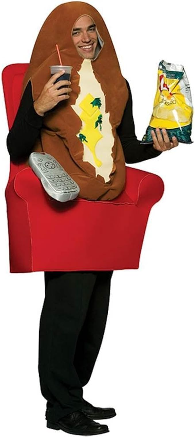 Amazon Com Couch Potato Adult Costume Clothing