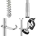 Aquaterior Double Handle Brass Pre-Rinse Commercial Wall-mount Faucet 12
