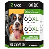 65XL Ink Cartridges Black/Color Combo Pack for HP