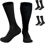 Lanjue 3 Pairs Kids Football Socks Black Boys Long Tube Soccer Rugby Sports view 9