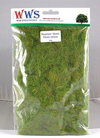 War World Scenics 10mm Summer Static Grass Sample Bag – Railway Modelling Wargaming Terrain Model Diorama