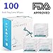 Lens Cleaning Wipes, Pre-moistened Glass Cleaners Disposable Screen Wipes for Glasses, Cameras, Smartphones, Tablets - 100 Individually Wrapped Wipes