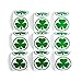 124 St Patricks Day Shamrock Party Favor Set, 12 Rubber Bracelets, 12 Shamrock Bead Necklaces, 100 Shamrock Stickers