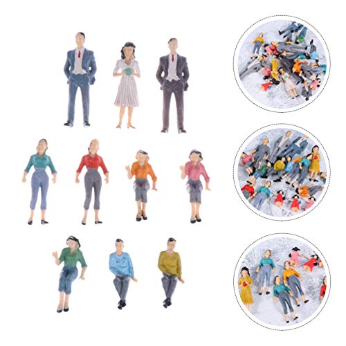 BESPORTBLE 10 Stück Miniatur Menschen Figuren Modellzüge Architektonisch Gemalte Figuren Sitzende Und Stehende Menschen… – Bild 6