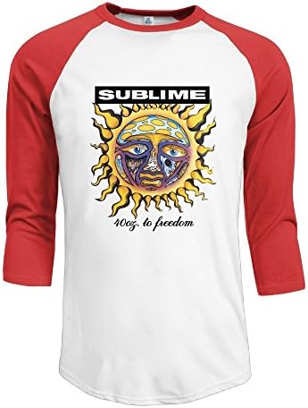 Men's Sublime American Ska Punk Reggae 3/4 Sleeve Raglan T-shirt