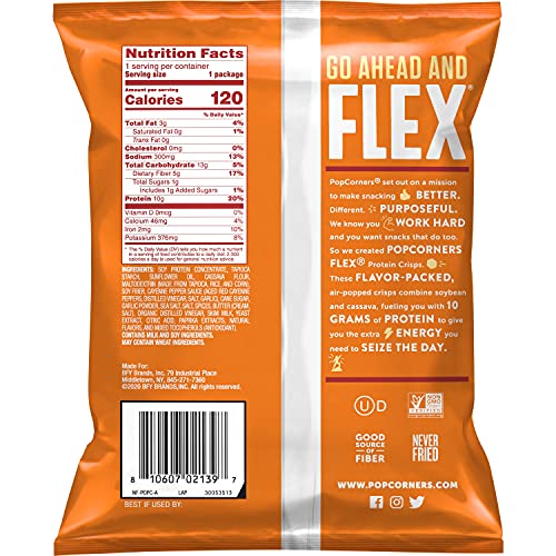 Popcorners Flex Protein Crisps, 1 Oz, Buffalo, 20 Count Pricepulse
