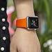Sport Band For Apple Watch ,Soft Silicone Strap Replacement Wristbands For Apple Watch Sport Series 3 Series 2 Series 1 NIKE+ Sports and Edition (Orange 42mm M/L)